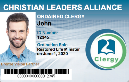 Restored Life Minister Ordination Student ID
