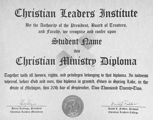 Christian Ministry Diploma (Tier 2)