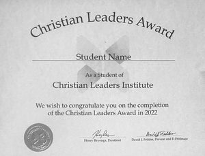 Leadership/Elder Ministry Award (Tier 1)