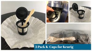 3 Pack Reusable K-Cups Filters for Keurig $0.50