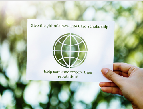 New Life Card Scholarship One Time Donation