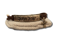 Load image into Gallery viewer, Amazing Grace Bracelet with a John 3:16 Leather Bracelet Option