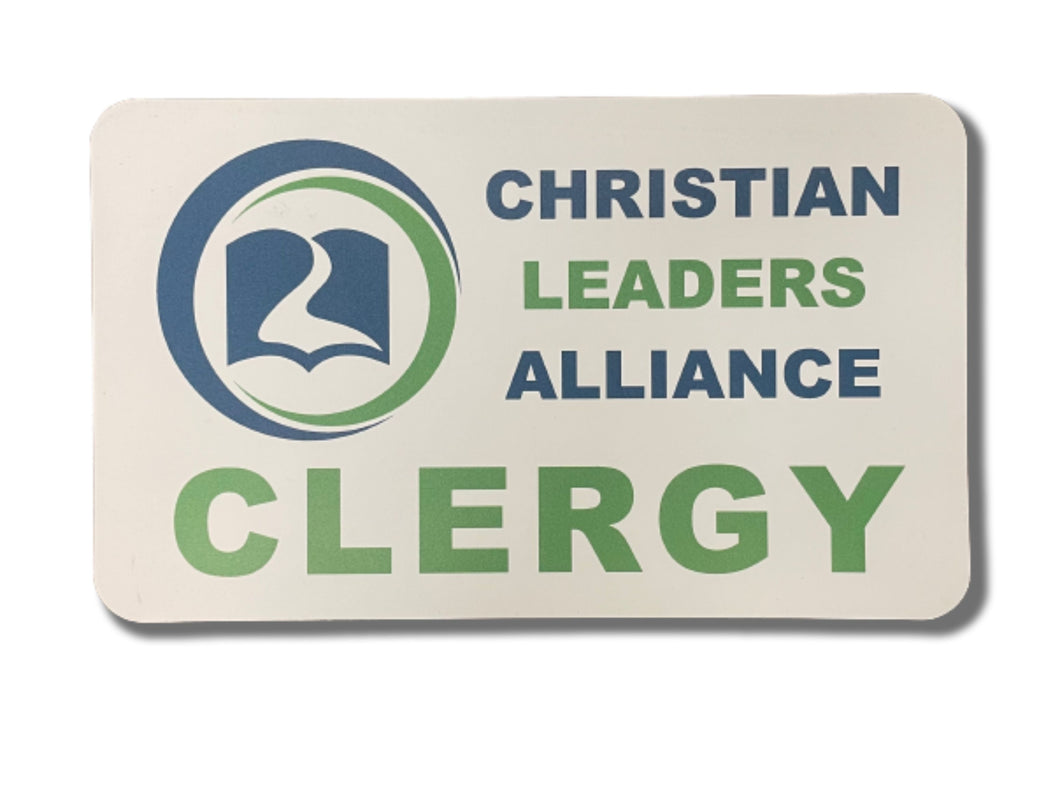 Magnet Clergy Bumper Sticker (Classic Logo)
